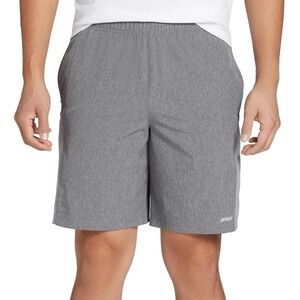 Prince Athletic Shorts Gray Elastic Waist Pockets Breathable Casual Mens S NWT